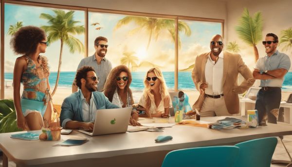 Envoyer un message vacances drôle pour faire rire vos collègues